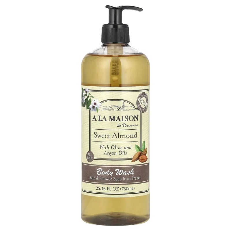 A La Maison de Provence, Body Wash, Sweet Almond, 25.36 fl oz (750 ml)