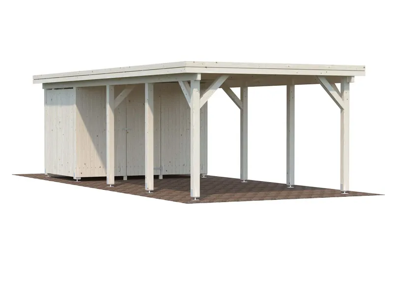 Palmako Karl Carport 27,4 m²/inv. 23,1 m², impr. natur
