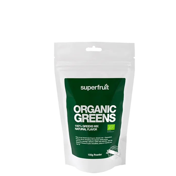 Köp 2 få 20% | Superfruit Organic Greens Pulver 100 g