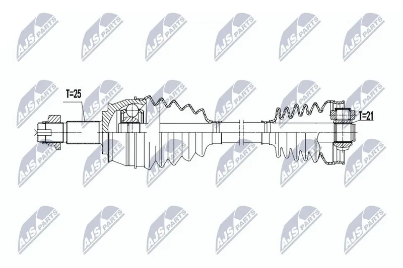 Drivaxel NTY NPW-FT-091