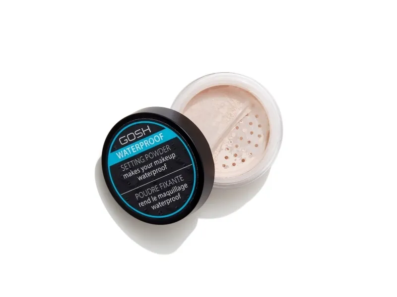 GOSH Waterproof Setting, Universal, Alla hudtoner, Burk, Löst puder, Kvinna, 1 styck