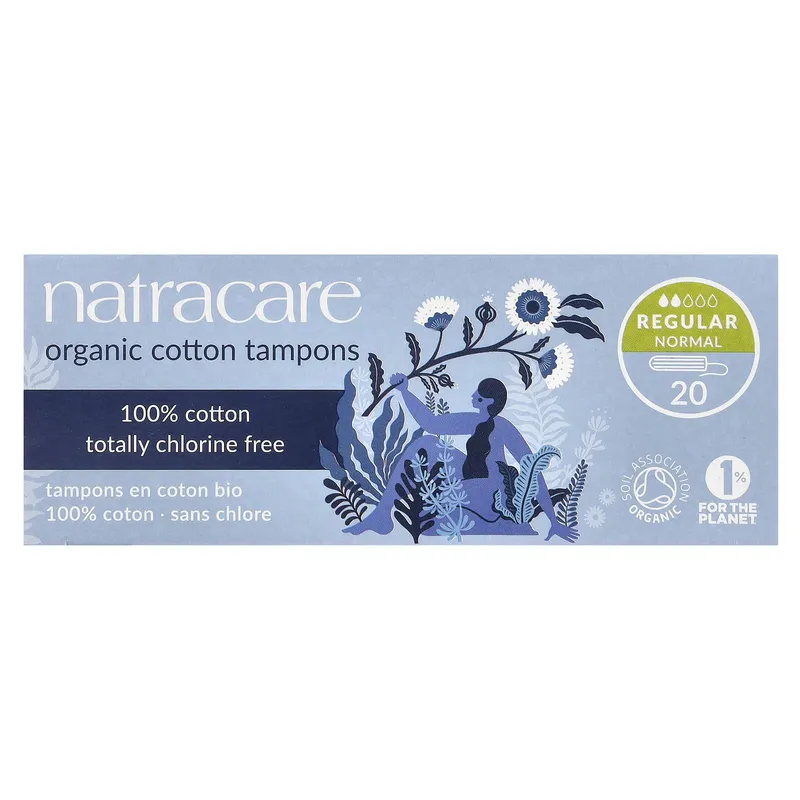 Natracare Organic Cotton Tampons Regular 20 pcs