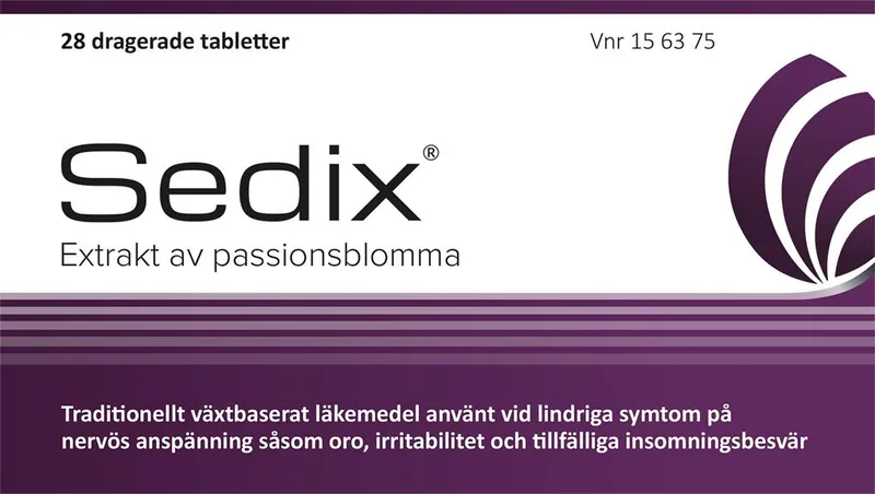 Sedix, dragerad tablett, 28 st