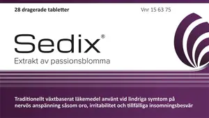 Sedix, dragerad tablett, 28 st