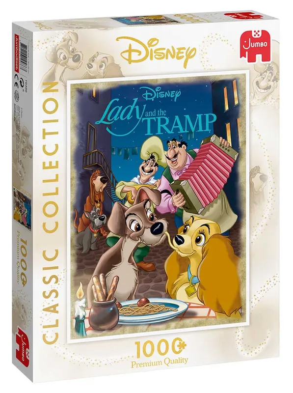 Pussel – Disney Classic: Lady & Lufsen 1000 Bitar