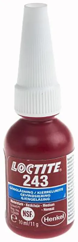 Loctite 243 Gänglåsning medelhög styrka 10 ml