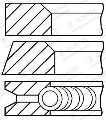 Kolvringsats GOETZE ENGINE 08-110200-00