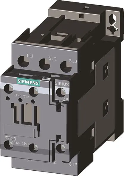 Siemens 3RT2026-1BB44-3MA0 Kontaktor 3 Sl + 2 Öp/2 Sl, 24 VDC 11 kW, 40 A, 25 A