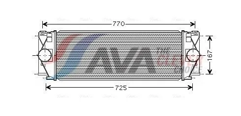 Intercooler AVA COOLING SYSTEMS MS4396