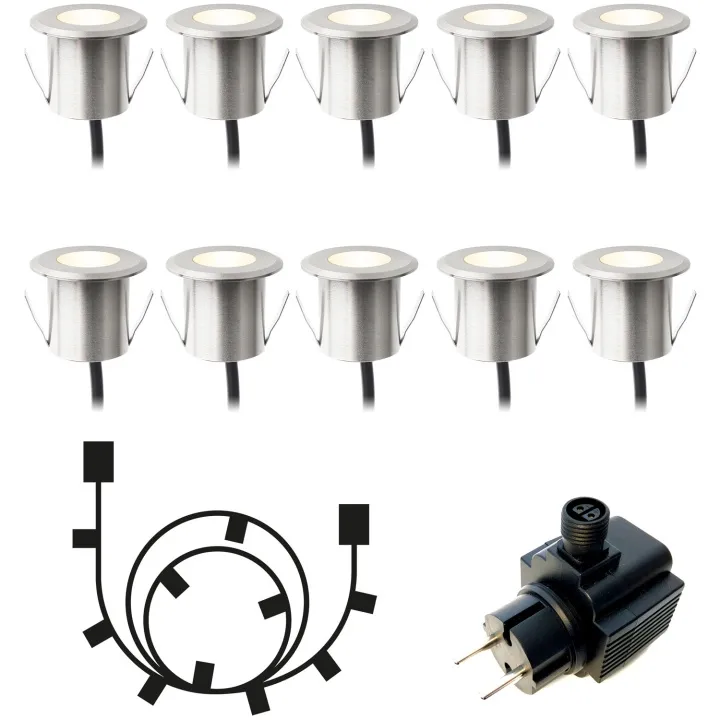 Lightson - Dexter 10-pack - Lightson trädgårdssystem - Silver