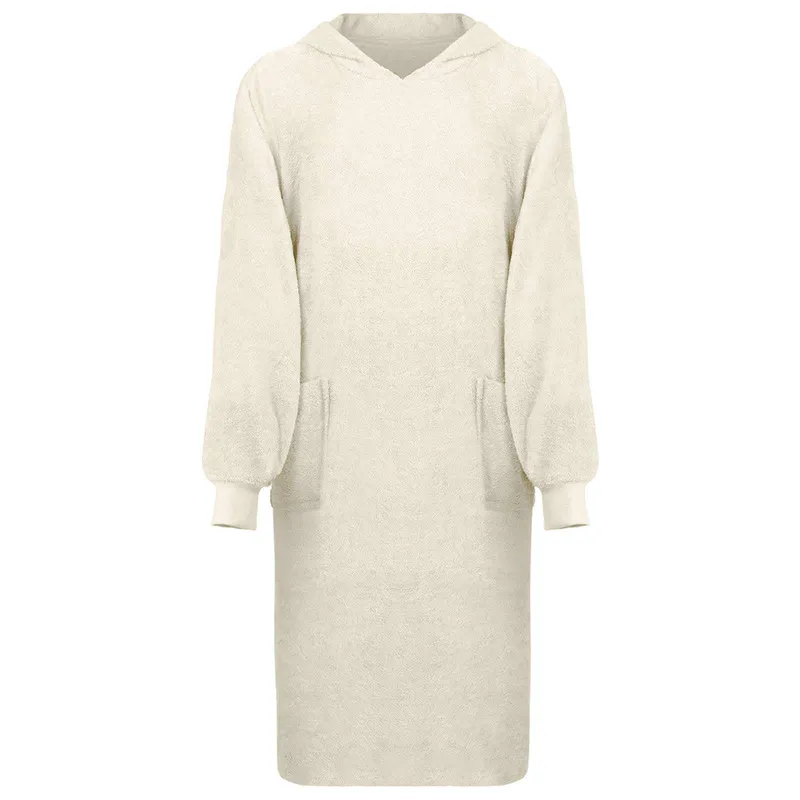 vidaXL Filt-hoodie KINN Kräm XL Bomull