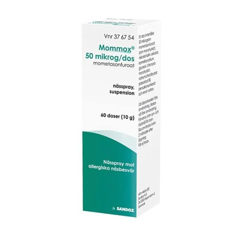 Sandoz Mommox, nässpray, suspension 50 mikrogram/dos 60 st