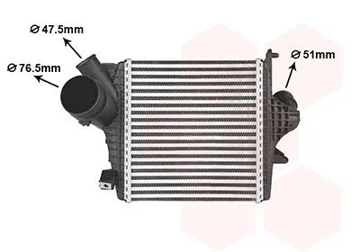 VAN WEZEL 03014727 Intercooler