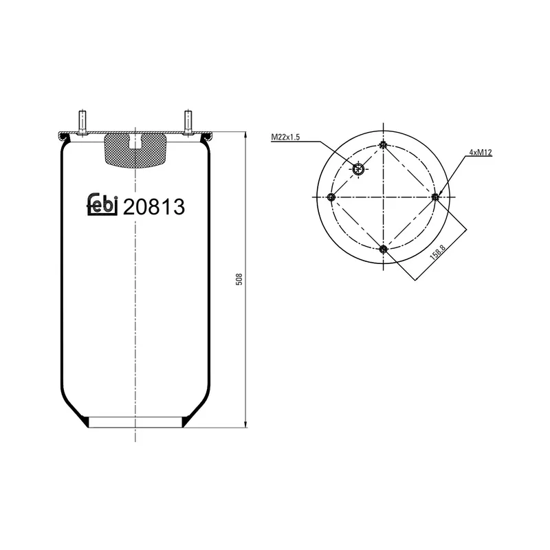 Luftbälg FEBI BILSTEIN 20813