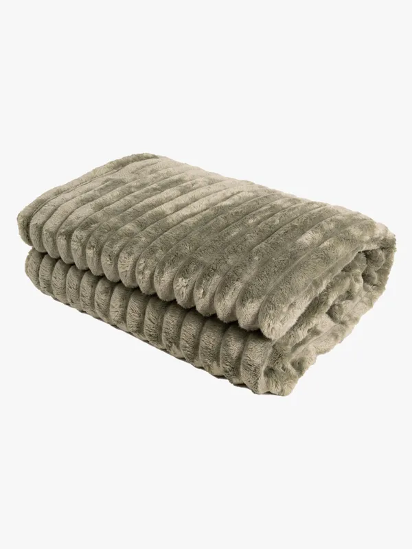 KMCarpets Stripe Pläd 130×170, Grön