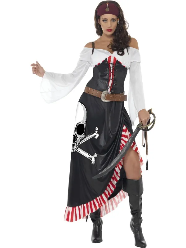 Piratklänning Maskeraddräkt Dam S