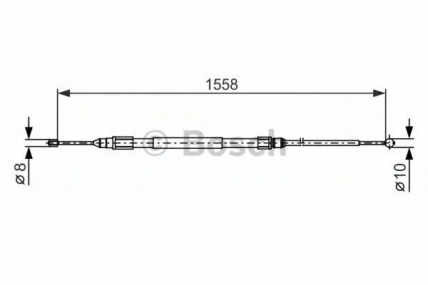 Handbromsvajer BOSCH 1 987 482 368