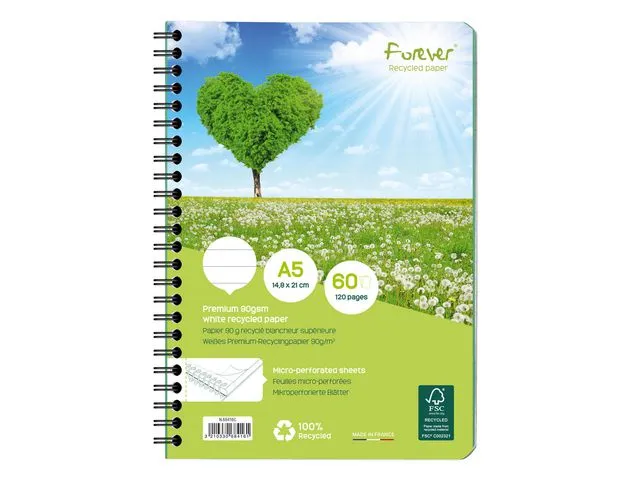 Anteckningsblock Forever Rhodia A5, linjerat, 14,8 x 21 cm, grön