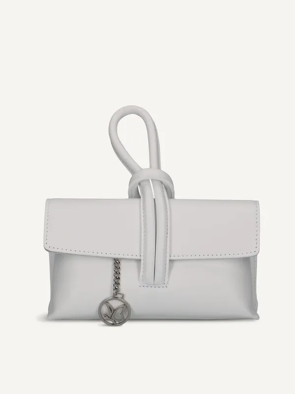CAPRICE Clutch bag, white, made of Leather, Size 1