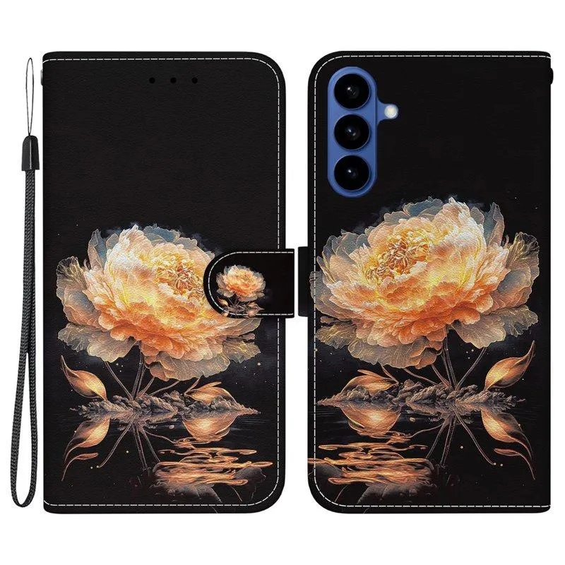 Plånboksfodral för Samsung Galaxy S26 Plus Anti-Drop Konstläder – Guld (#3908)