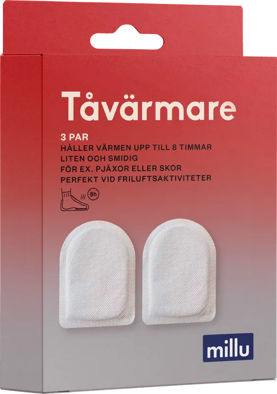 Köp 2 få 25% | Millu Tåvärmare 3 par