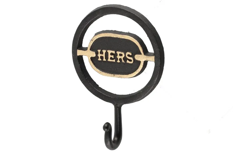 Svart Väggkrok Hers (Hennes)