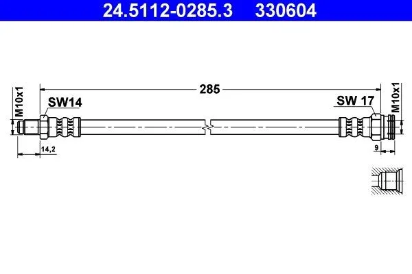 Bromsslang ATE 24.5112-0285.3