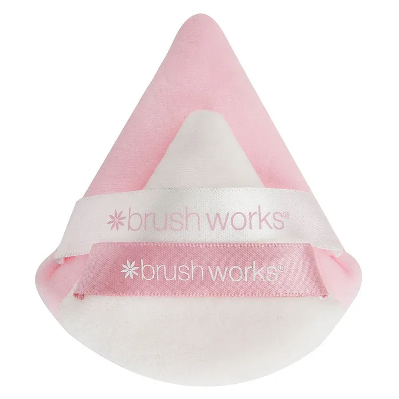 Brushworks Triangular Powder Puff Duo 2 st