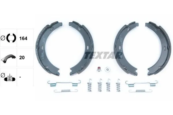 Handbromsbackar TEXTAR 91057100