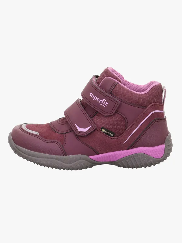 Superfit Storm GTX Vattentäta Mid Sneakers, Red/Purple, 31
