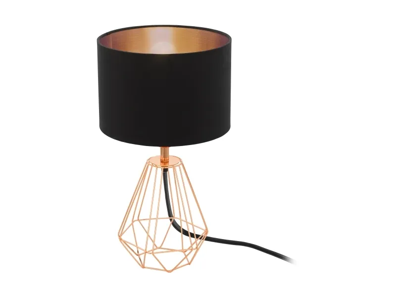EGLO CARLTON 2 bordslampa H305 svart/koppar