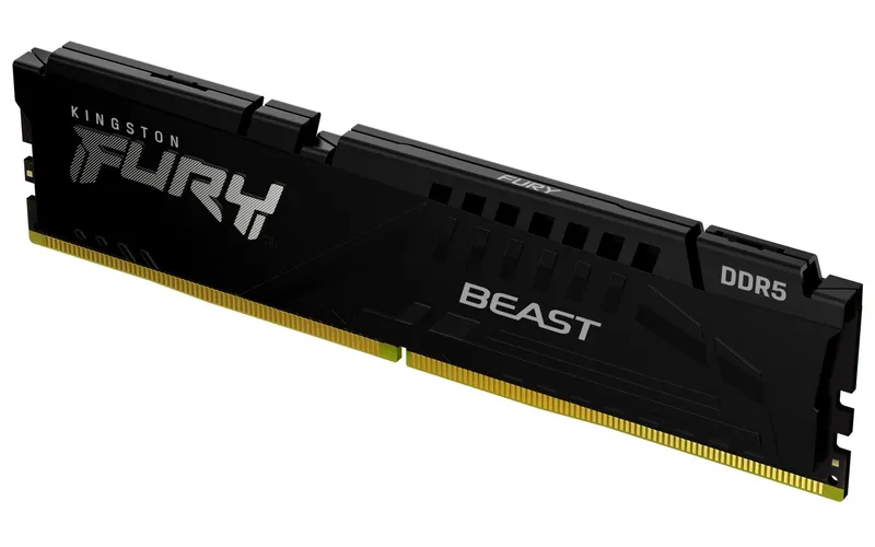 Kingston FURY Beast – DDR5 – modul – 16 GB – DIMM 288-pin – 6000 MT/s / PC5-48000 – CL36 – 1.35 V – ej buffrad – on-die ECC – svart