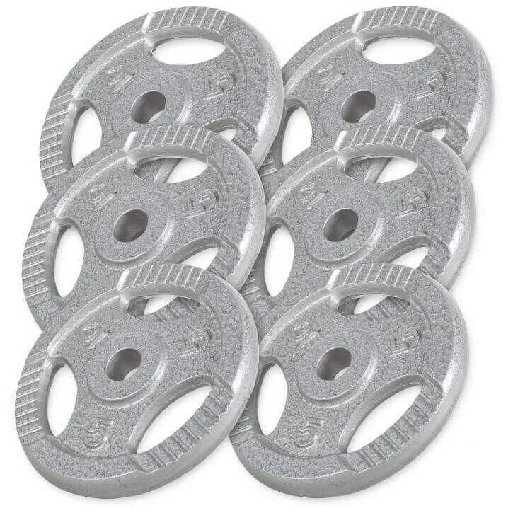 Viktskivor TRIGRIP Gjutjärn 6x5kg