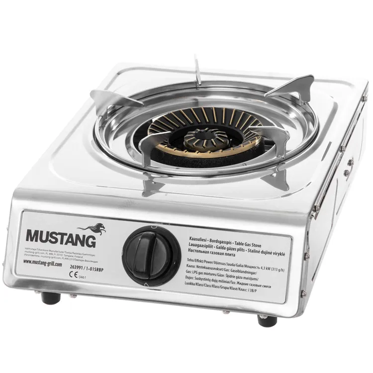 Mustang Gasolkokplatta 1 brännare Rostfritt stål 4,3 kW