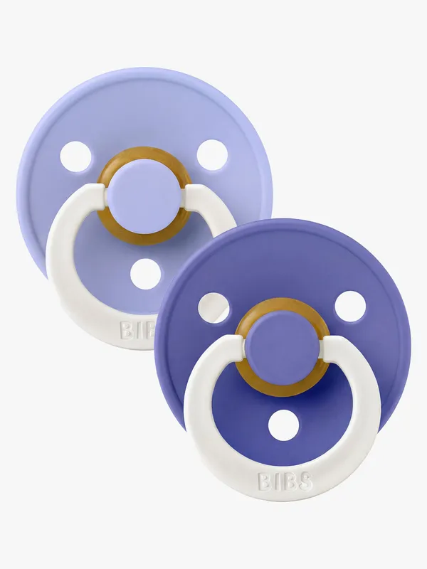 BIBS Colour Lysande nappar - Stl. 3 - Rund - 2-pack - Hush/Grape