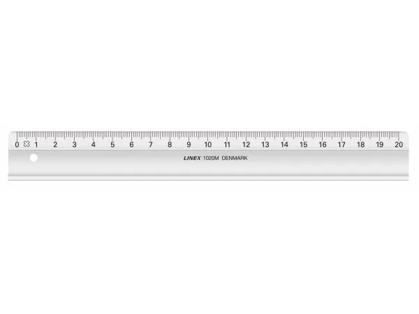 Linex Skolledare - 20 cm - Genomskinlig