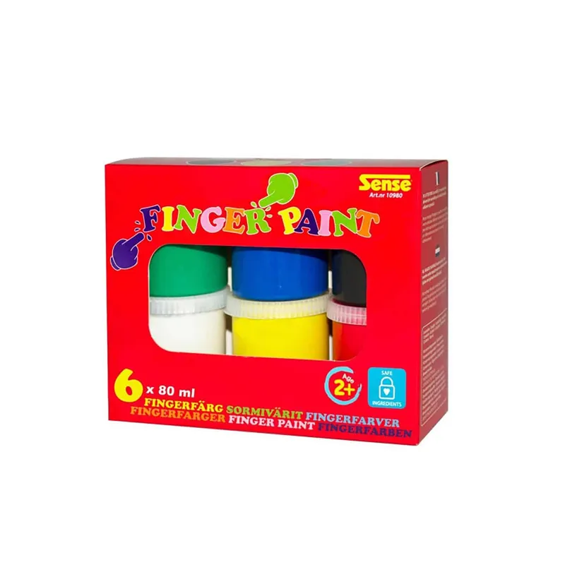 Fingerfärg 6-Pack