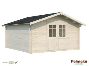 Palmako Lotta Stuga 14,4 m²/inv. 13,9 m², utan golv, obehandlad