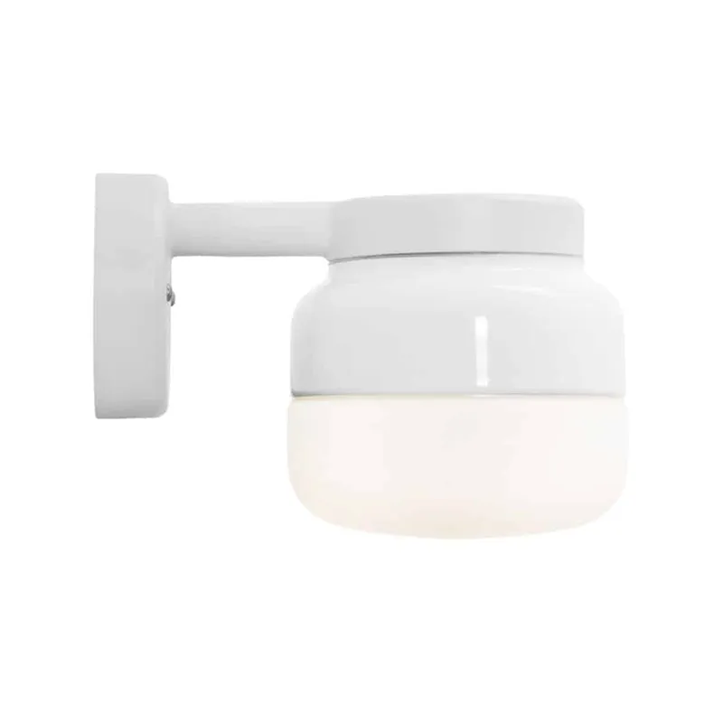 Ohm Wall Vägglampa LED GX53 Vit 140/150 Opalglas IP44