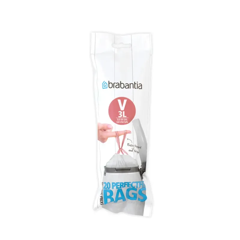 Brabantia PerfectFit avfallspåse V (20 påsar per rulle) 3 l