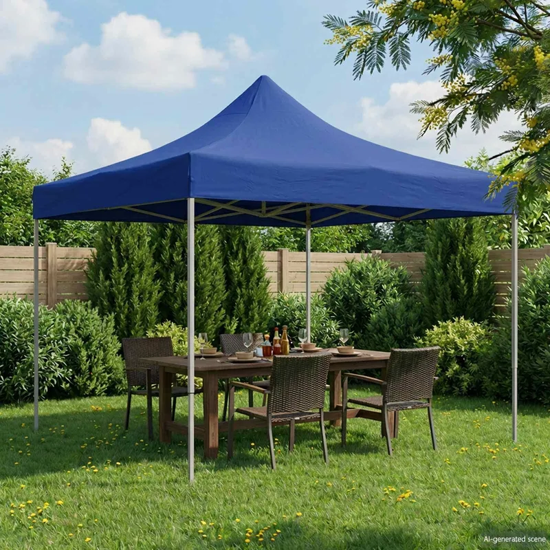 Partytält Blått 291 x 291 x 315 cm Oxfordtyg