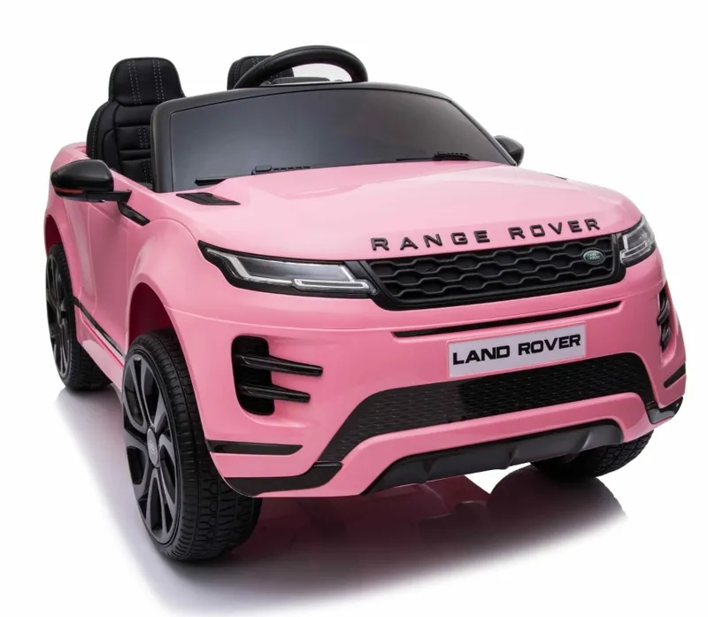 Range Rover Evoque Elbil till barn Pink m/Lithium + 4xMotor + Gummihjul