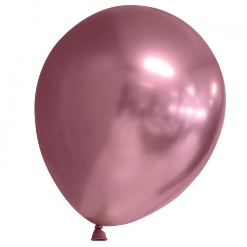 Rosa Chrome Ballonger Stora Latex Biologiskt Nedbrytbara Festdekoration 30 cm 10-pack