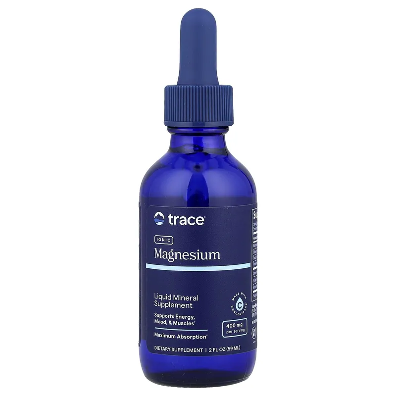 Trace Minerals - Jonisk Magnesium, 400 mg - 59 ml