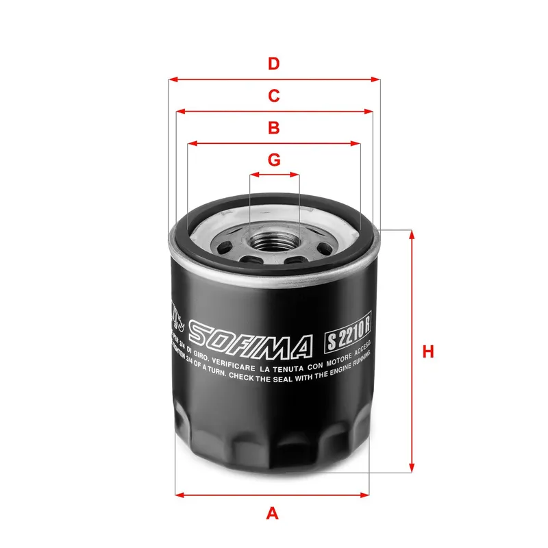 Oljefilter SOFIMA S 2210 R