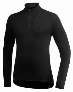 Woolpower Zip Turtleneck 200 Black - XXXL