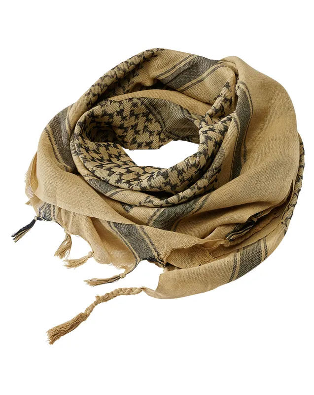 Brandit Shemag halsduk Svart, Beige
