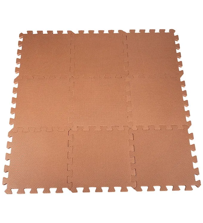 BabyDan Lekgolv – 90×90 cm – Mocca