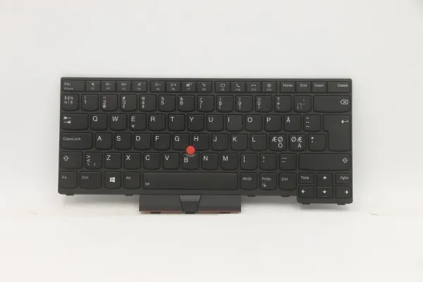 Lite-On – Ersättningstangentbord för bärbar dator – med Trackpoint, UltraNav – bakgrundsbelyst – QWERTY – Nordisk – för ThinkPad L14 Gen 1 20U1, 20U2, 20U5, 20U6