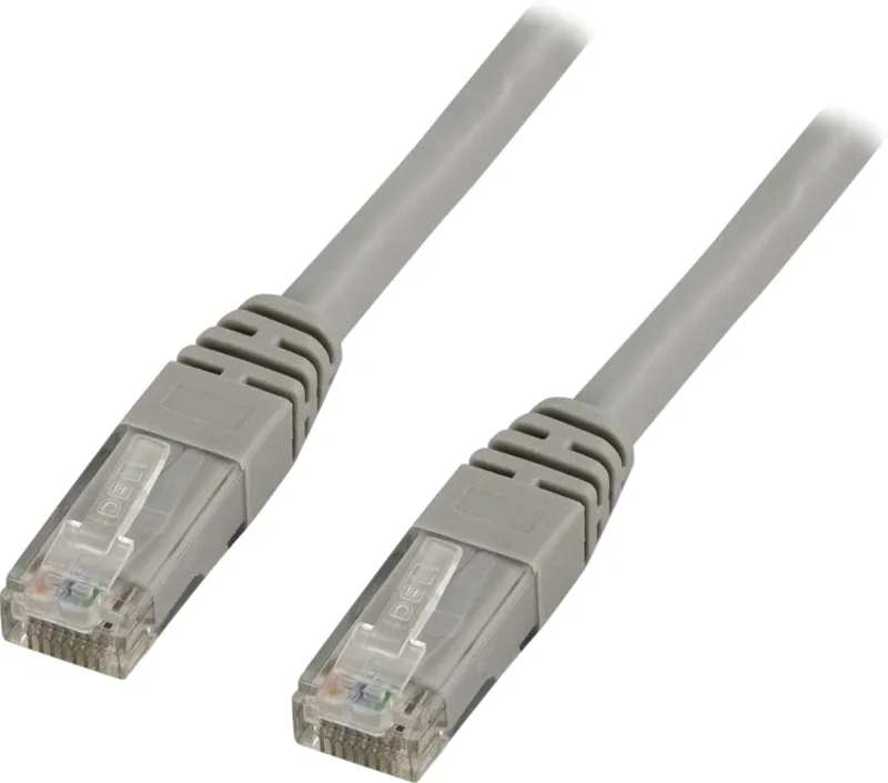 DELTACO U/UTP Cat6 patchkabel, LSZH, 1,5m, grå